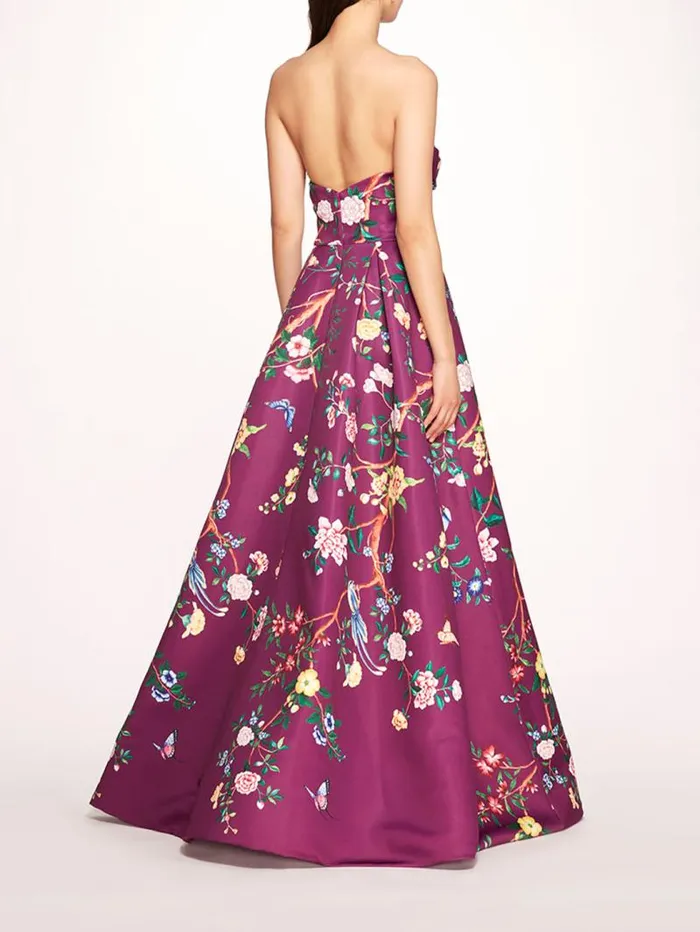 Women Marchesa Marchesa Notte Paradise Ball Gown Amethyst Multi