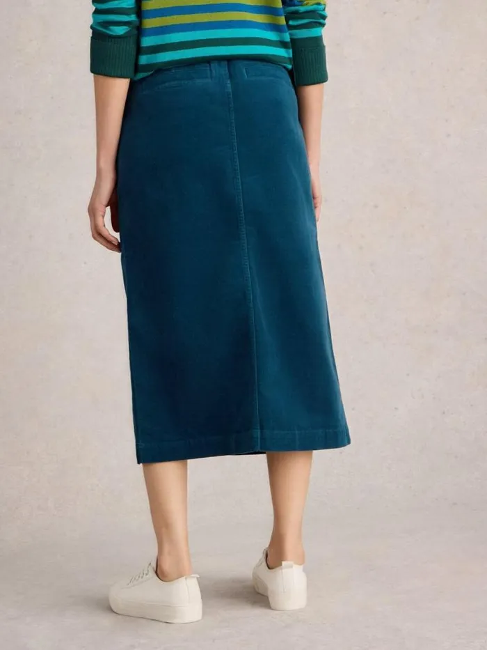 Women Maren Organic Cord Skirt Dk Teal White Stuff Skirts Women Maren Organic Cord Skirt Dk Teal White Stuff Skirts