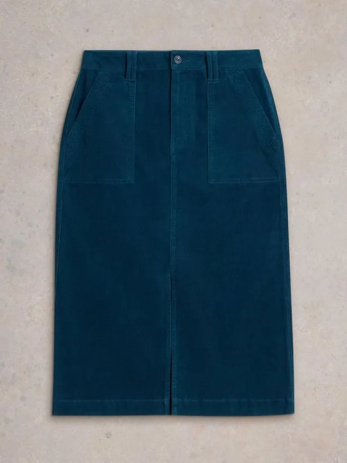 Women Maren Organic Cord Skirt Dk Teal White Stuff Skirts Women Maren Organic Cord Skirt Dk Teal White Stuff Skirts