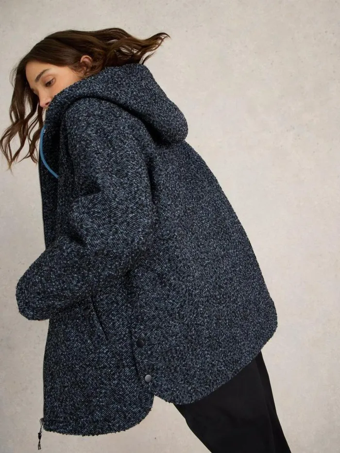 Women Mariella Reversible Coat Blue Multi White Stuff Coats and Jackets Women Mariella Reversible Coat Blue Multi White Stuff Coats and Jackets