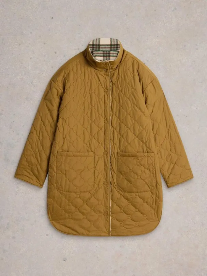 Women Marlowe Reversible Check Coat Ivory Multi White Stuff Coats and Jackets