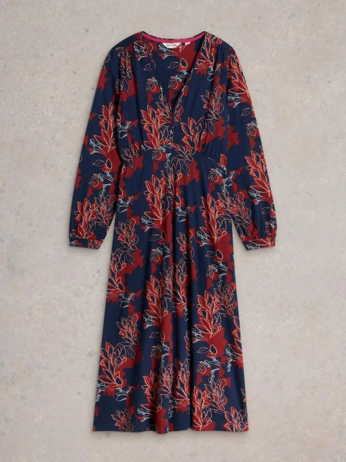 Women Megan Jersey Dress Plum Purple Print White Stuff Dresses Women Megan Jersey Dress Plum Purple Print White Stuff Dresses