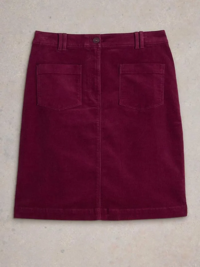 Women Melody Organic Cord Skirt Deep Red White Stuff Skirts Women Melody Organic Cord Skirt Deep Red White Stuff Skirts