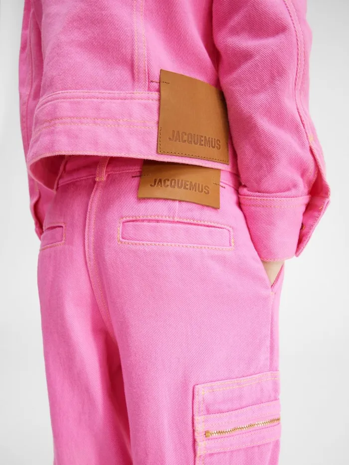 WomenMen Bottoms JACQUEMUS The Wide DeNmes Kids039 Denim Pants Pink WomenMen Bottoms JACQUEMUS The Wide DeNmes Kids039 Denim Pants Pink