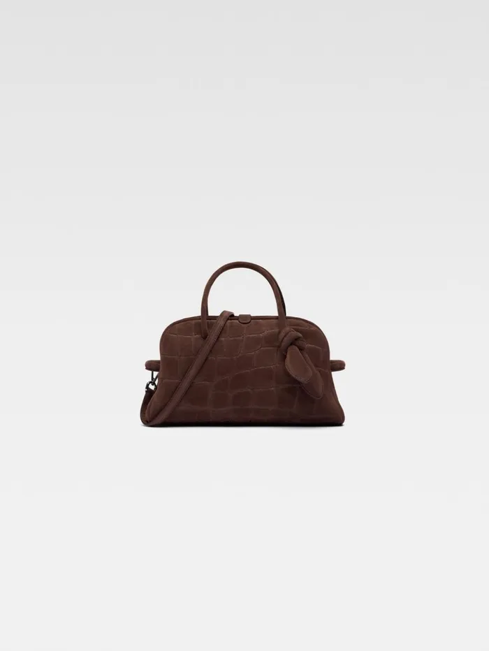 WomenMen Crossbody and Handbags JACQUEMUS The Small Turismo Dark Brown
