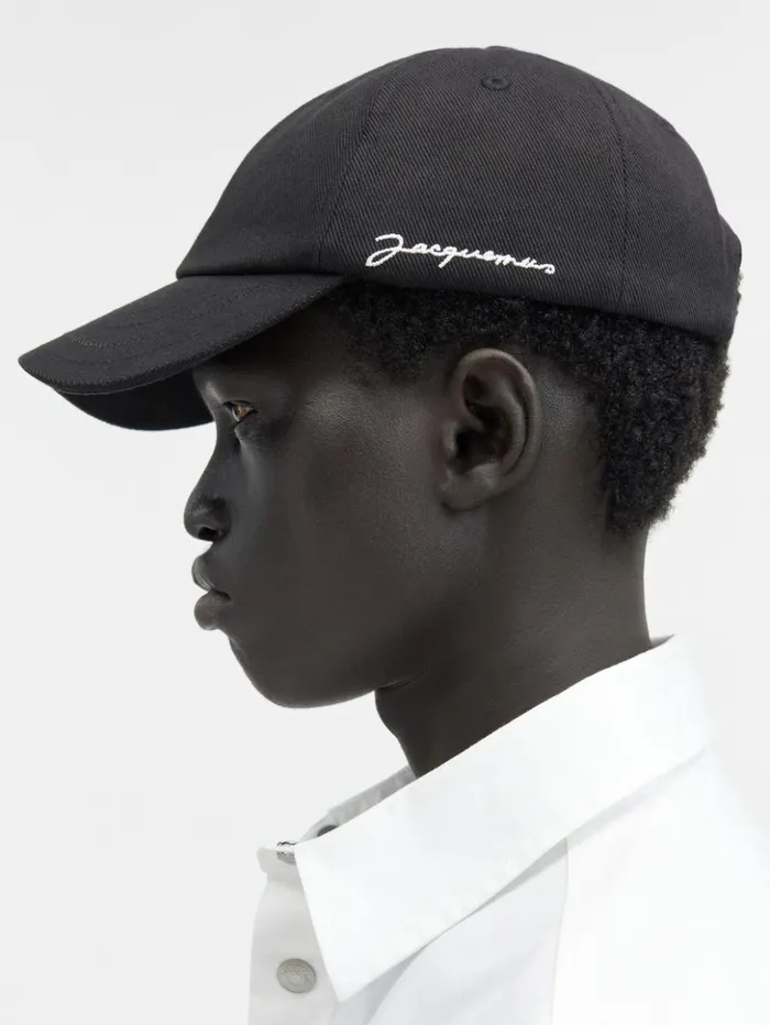 WomenMen Hats JACQUEMUS The Jacquemus Cap Black WomenMen Hats JACQUEMUS The Jacquemus Cap Black