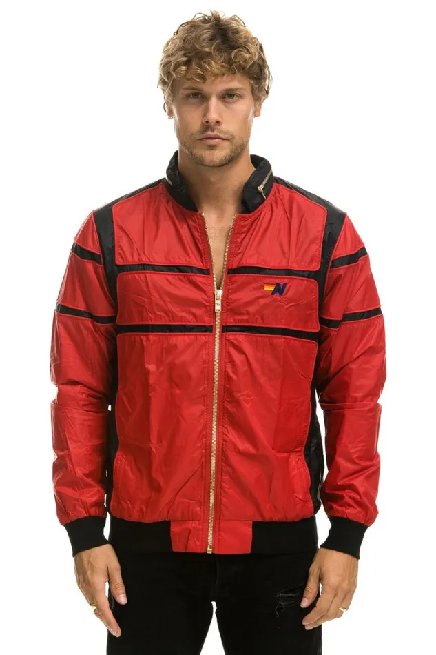 WomenMen Outerwear Aviator Nation RACER JACKET 8211 CHERRY WomenMen Outerwear Aviator Nation RACER JACKET 8211 CHERRY