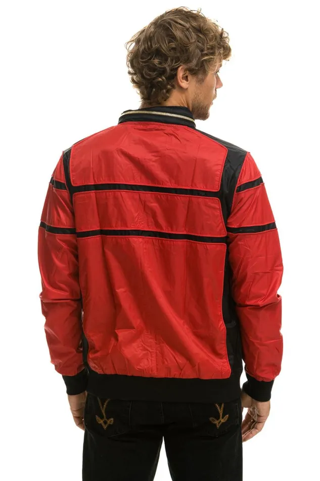 WomenMen Outerwear Aviator Nation RACER JACKET 8211 CHERRY WomenMen Outerwear Aviator Nation RACER JACKET 8211 CHERRY