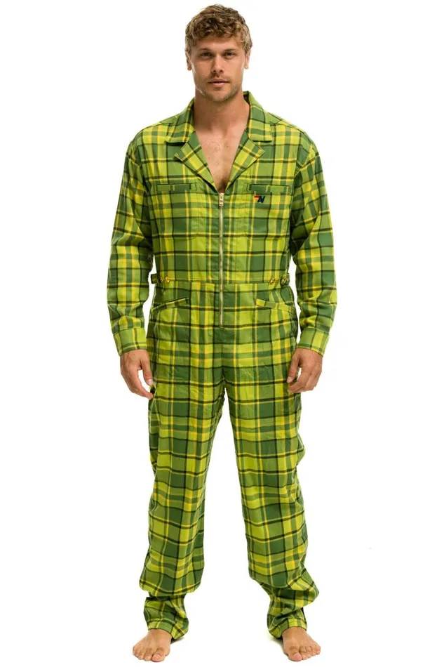 WomenMen Outerwear Aviator Nation UNISEX PLAID FLIGHT SUIT 8211 AVOCADO PLAID WomenMen Outerwear Aviator Nation UNISEX PLAID FLIGHT SUIT 8211 AVOCADO PLAID
