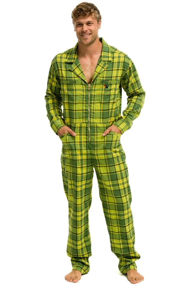 WomenMen Outerwear Aviator Nation UNISEX PLAID FLIGHT SUIT 8211 AVOCADO PLAID WomenMen Outerwear Aviator Nation UNISEX PLAID FLIGHT SUIT 8211 AVOCADO PLAID