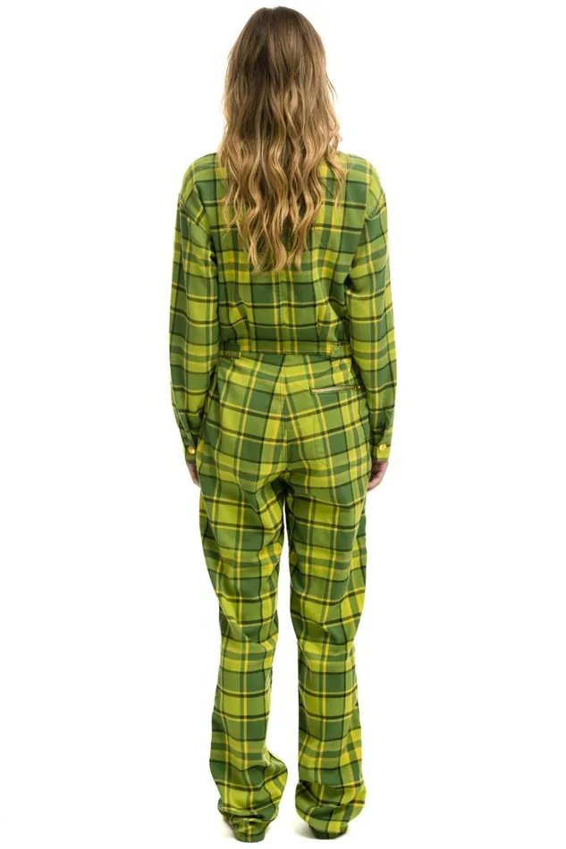 WomenMen Outerwear Aviator Nation UNISEX PLAID FLIGHT SUIT 8211 AVOCADO PLAID WomenMen Outerwear Aviator Nation UNISEX PLAID FLIGHT SUIT 8211 AVOCADO PLAID