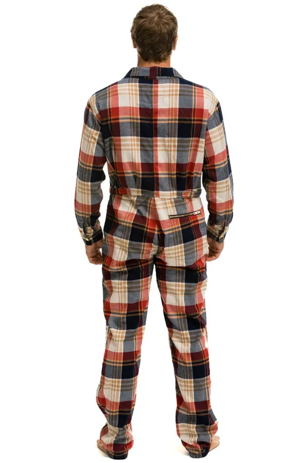 WomenMen Outerwear Aviator Nation UNISEX PLAID FLIGHT SUIT 8211 COWBOY PLAID