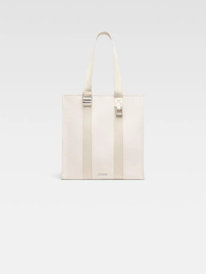 WomenMen Shoulder Bags JACQUEMUS The Cuerda Shopper Bag Offwhite