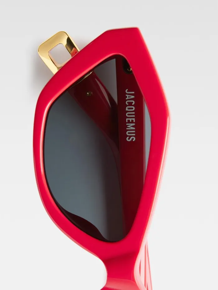 WomenMen Sunglasses JACQUEMUS The Bambino Sunglasses Red WomenMen Sunglasses JACQUEMUS The Bambino Sunglasses Red
