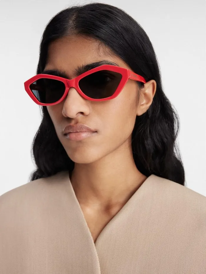 WomenMen Sunglasses JACQUEMUS The Bambino Sunglasses Red WomenMen Sunglasses JACQUEMUS The Bambino Sunglasses Red