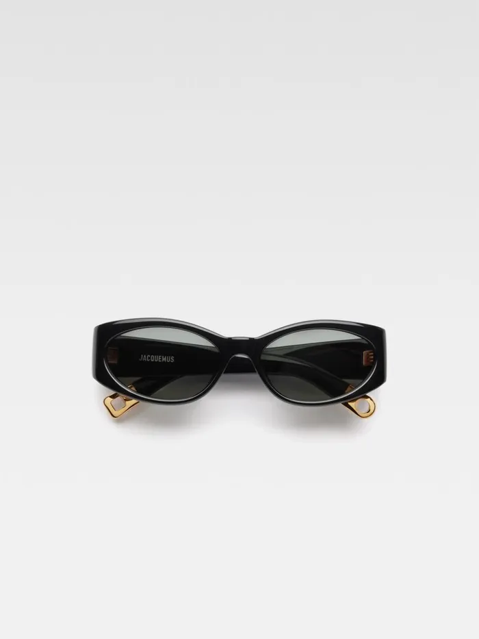 WomenMen Sunglasses JACQUEMUS The Ovalo Sunglasses Black