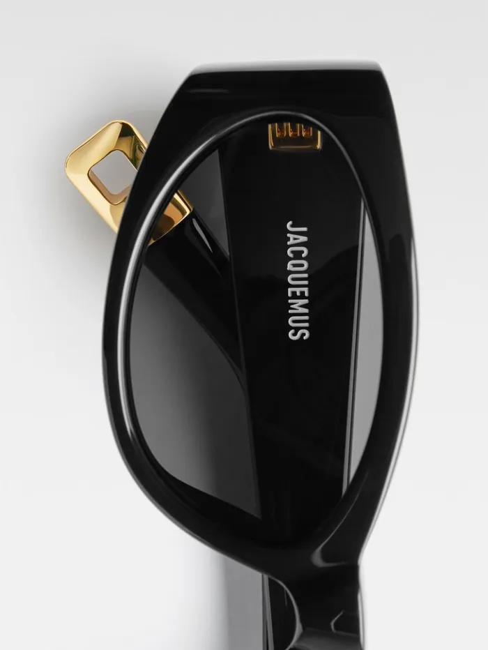 WomenMen Sunglasses JACQUEMUS The Ovalo Sunglasses Black