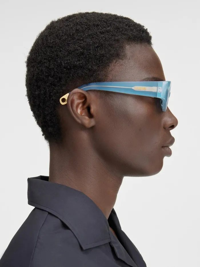 WomenMen Sunglasses JACQUEMUS The Ovalo Sunglasses Light Blue WomenMen Sunglasses JACQUEMUS The Ovalo Sunglasses Light Blue