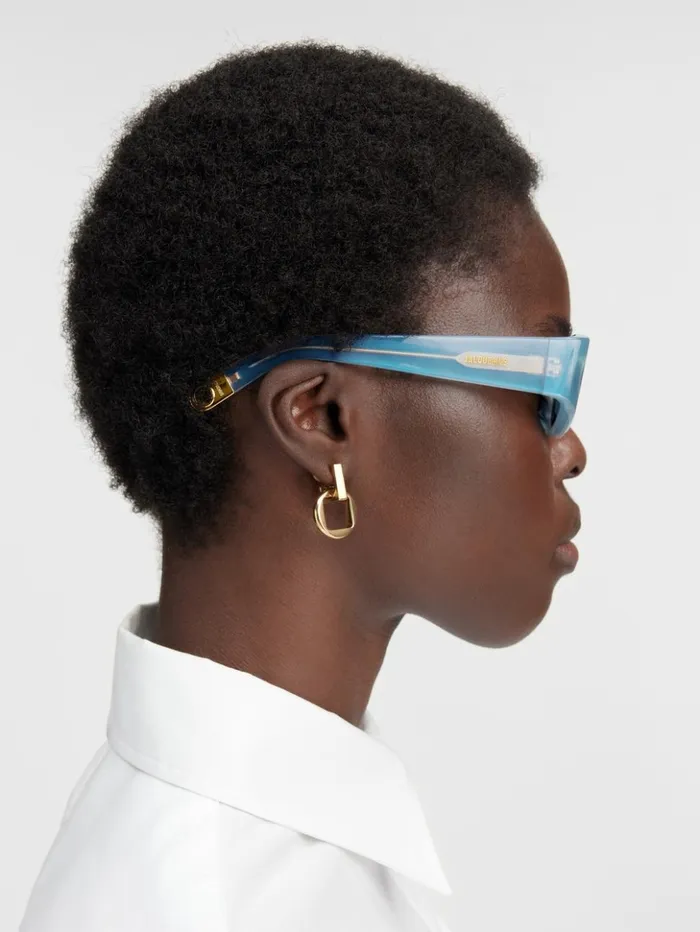 WomenMen Sunglasses JACQUEMUS The Ovalo Sunglasses Light Blue WomenMen Sunglasses JACQUEMUS The Ovalo Sunglasses Light Blue