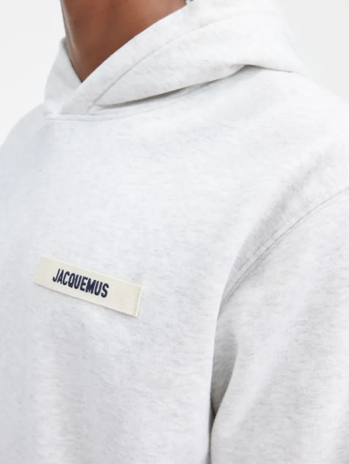 WomenMen Sweatshirts and Joggings JACQUEMUS The Gros Grain Hoodie Grey WomenMen Sweatshirts and Joggings JACQUEMUS The Gros Grain Hoodie Grey