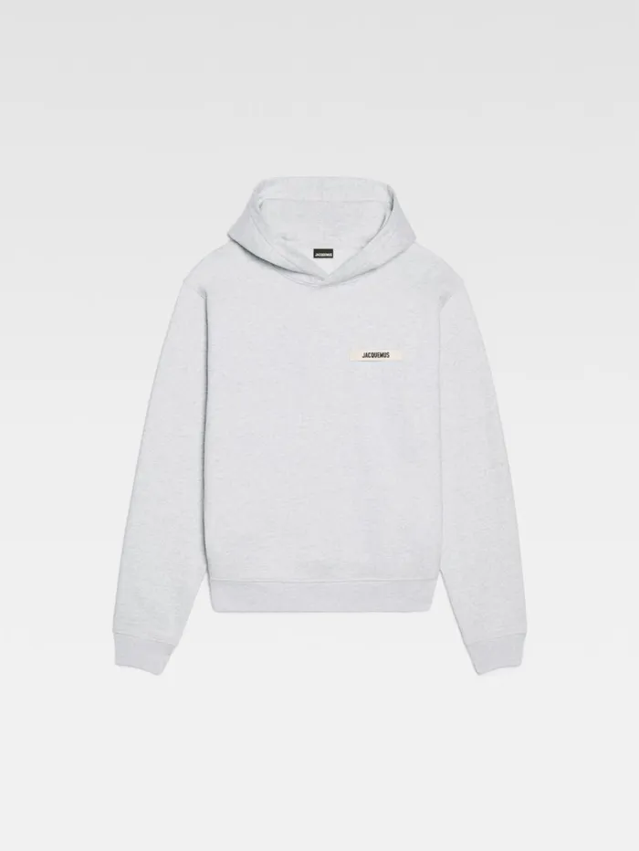 WomenMen Sweatshirts and Joggings JACQUEMUS The Gros Grain Hoodie Grey WomenMen Sweatshirts and Joggings JACQUEMUS The Gros Grain Hoodie Grey