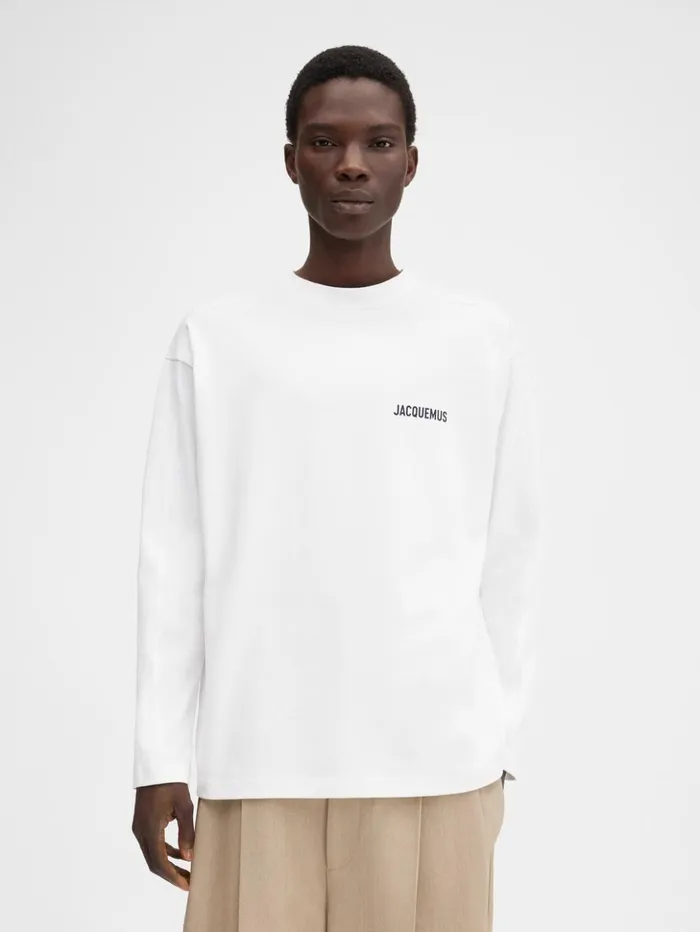 WomenMen Tshirts JACQUEMUS The Courchevel Address Tshirt Courchevel White