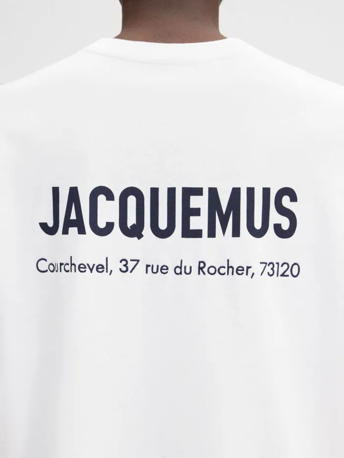 WomenMen Tshirts JACQUEMUS The Courchevel Address Tshirt Courchevel White WomenMen Tshirts JACQUEMUS The Courchevel Address Tshirt Courchevel White