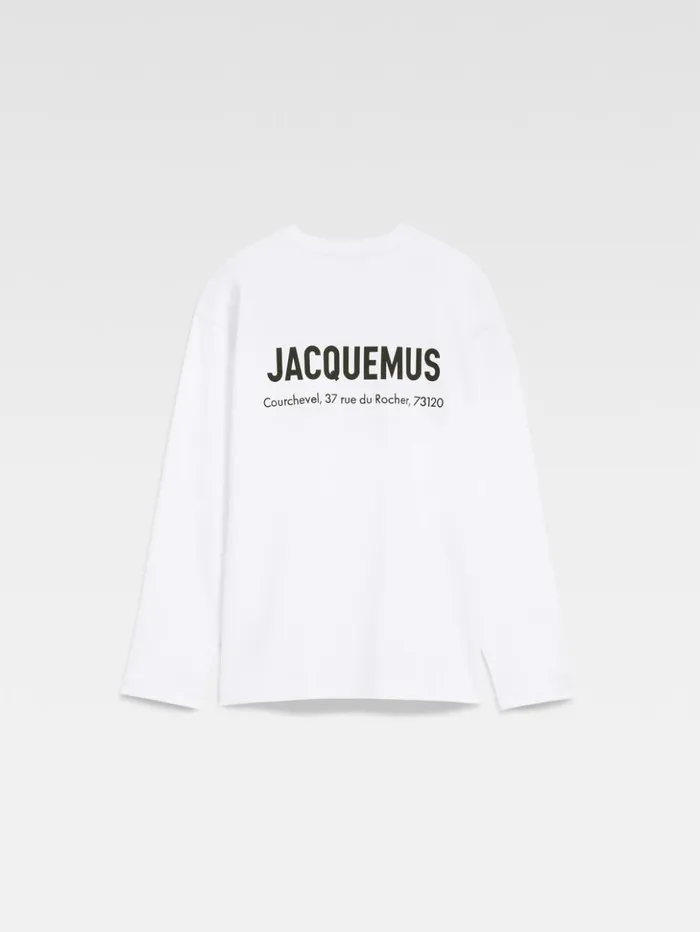 WomenMen Tshirts JACQUEMUS The Courchevel Address Tshirt Courchevel White WomenMen Tshirts JACQUEMUS The Courchevel Address Tshirt Courchevel White