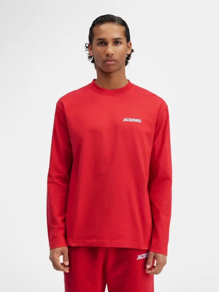WomenMen Tshirts JACQUEMUS The Longsleeve Tshirt Red