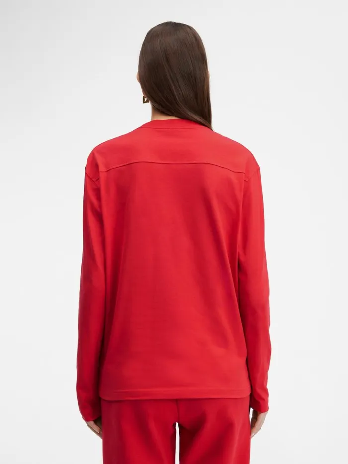 WomenMen Tshirts JACQUEMUS The Longsleeve Tshirt Red