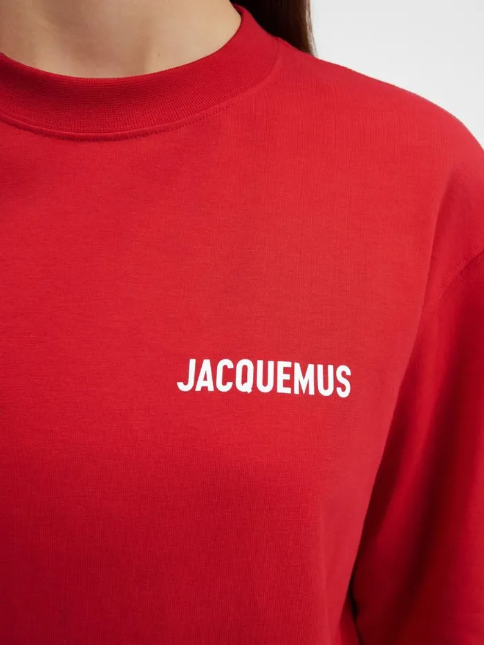 WomenMen Tshirts JACQUEMUS The Longsleeve Tshirt Red