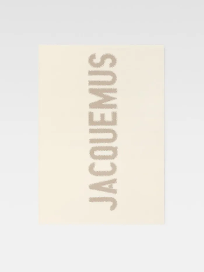 WomenMen Textile Accessories JACQUEMUS The Embroidered Jacquemus Plaid Offwhite WomenMen Textile Accessories JACQUEMUS The Embroidered Jacquemus Plaid Offwhite