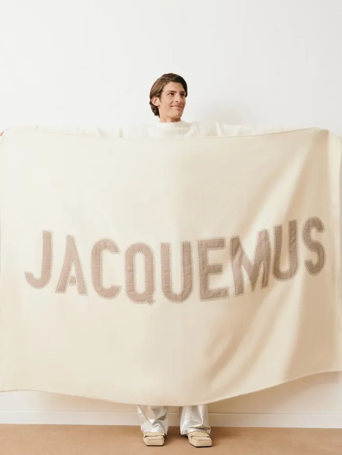 WomenMen Textile Accessories JACQUEMUS The Embroidered Jacquemus Plaid Offwhite WomenMen Textile Accessories JACQUEMUS The Embroidered Jacquemus Plaid Offwhite