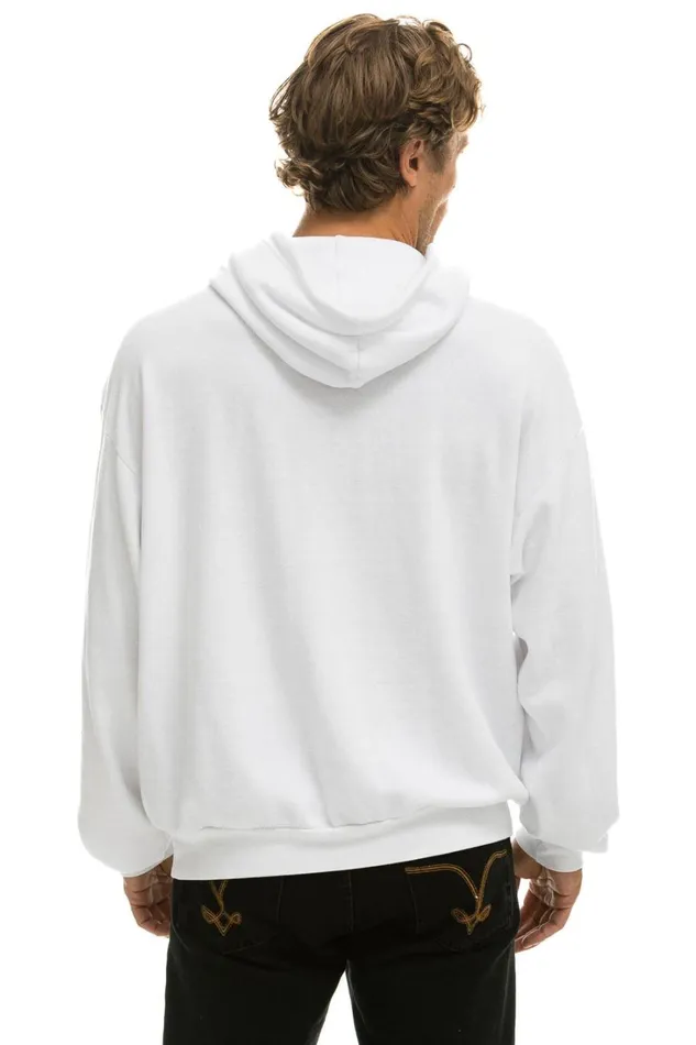 WomenMen Tops Aviator Nation BOLT STITCH PULLOVER HOODIE 8211 WHITE WomenMen Tops Aviator Nation BOLT STITCH PULLOVER HOODIE 8211 WHITE
