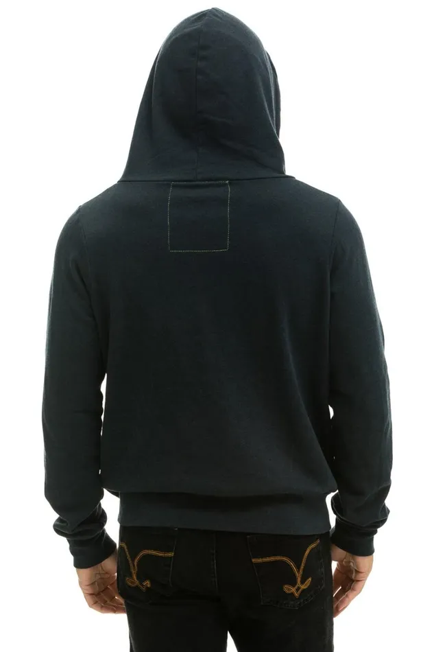 WomenMen Tops Aviator Nation MOUNTAIN STITCH CHEVRON ZIP HOODIE 8211 CHARCOAL BLUE PURPLE WomenMen Tops Aviator Nation MOUNTAIN STITCH CHEVRON ZIP HOODIE 8211 CHARCOAL BLUE PURPLE