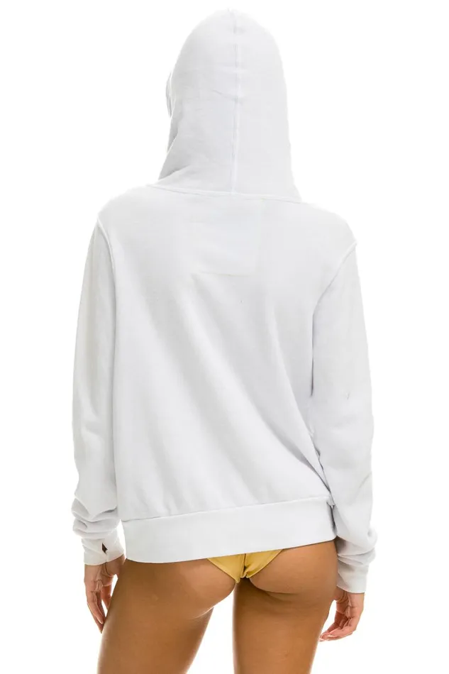 WomenMen Tops Aviator Nation NINJA PULLOVER HOODIE 8211 WHITE WomenMen Tops Aviator Nation NINJA PULLOVER HOODIE 8211 WHITE