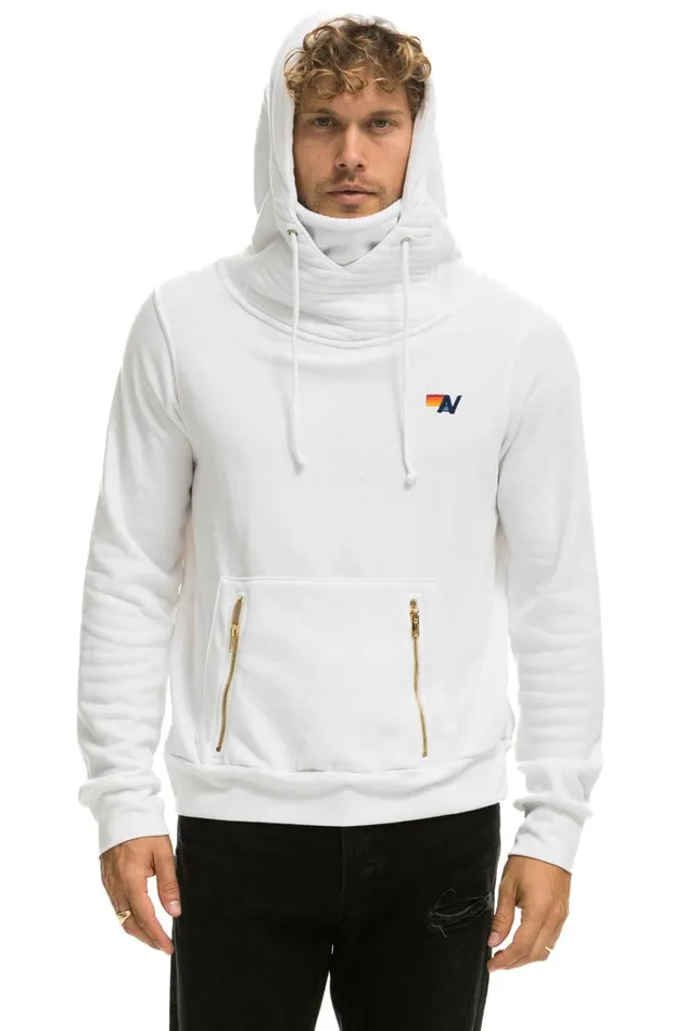 WomenMen Tops Aviator Nation NINJA PULLOVER HOODIE 8211 WHITE WomenMen Tops Aviator Nation NINJA PULLOVER HOODIE 8211 WHITE