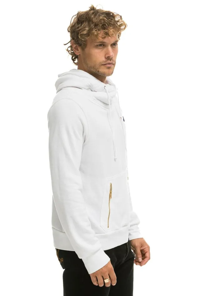 WomenMen Tops Aviator Nation NINJA PULLOVER HOODIE 8211 WHITE WomenMen Tops Aviator Nation NINJA PULLOVER HOODIE 8211 WHITE