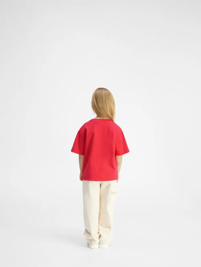 WomenMen Tops JACQUEMUS The Bolso Kids039 Tshirt Red