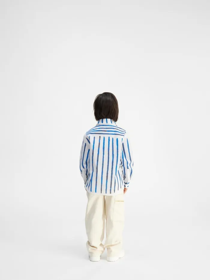 WomenMen Tops JACQUEMUS The Peinture Kids039 Shirt Print Blue Stripes Kids WomenMen Tops JACQUEMUS The Peinture Kids039 Shirt Print Blue Stripes Kids