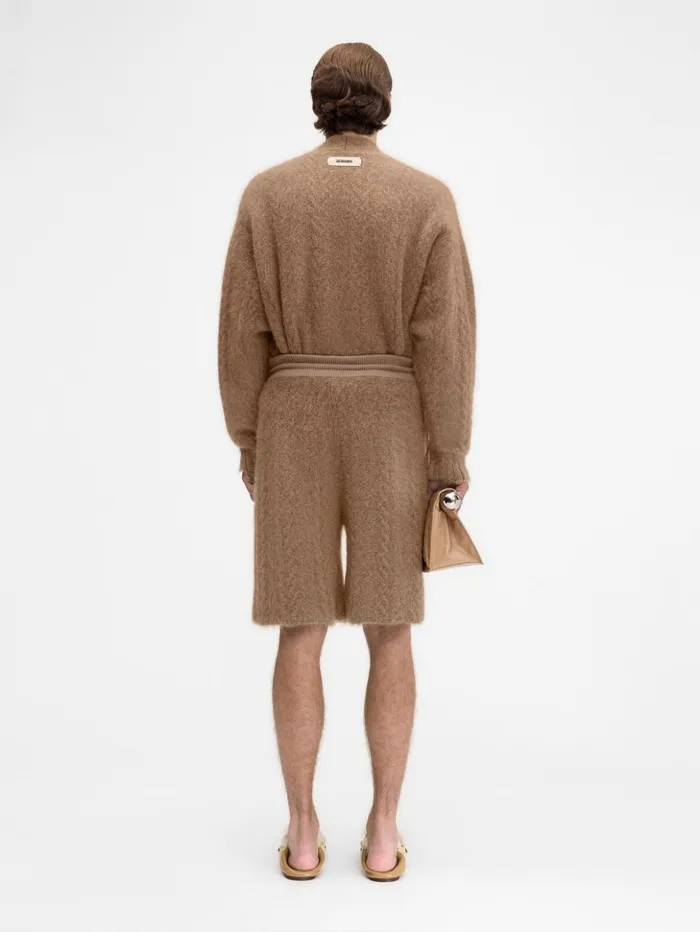 WomenMen Trousers and Shorts JACQUEMUS The Nuvola Shorts Camel
