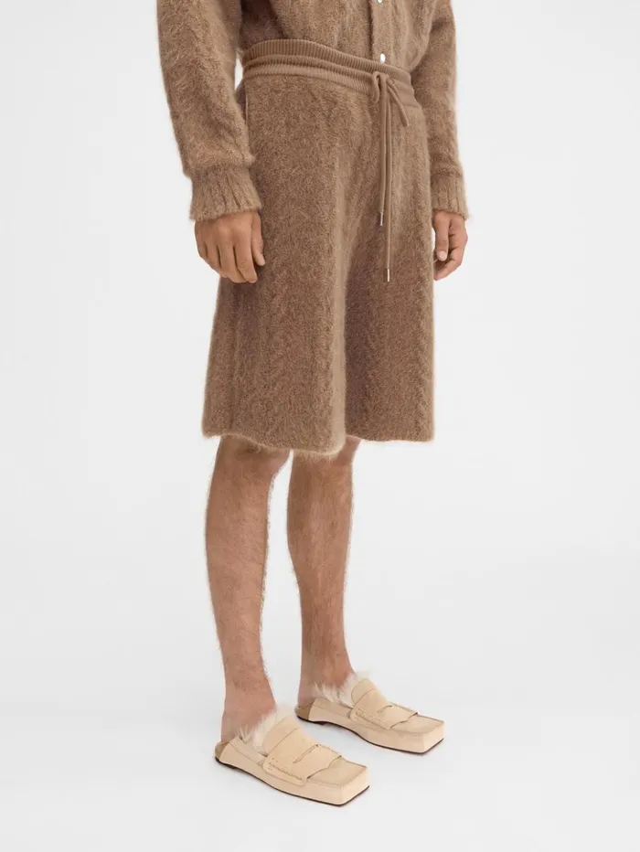 WomenMen Trousers and Shorts JACQUEMUS The Nuvola Shorts Camel