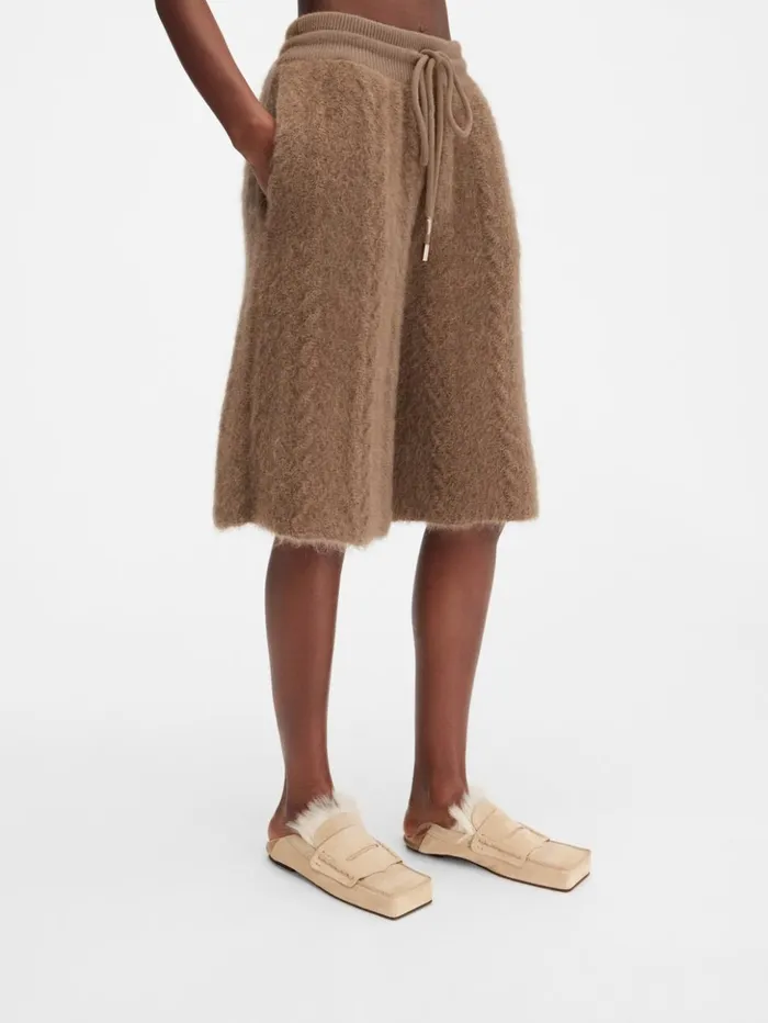 WomenMen Trousers and Shorts JACQUEMUS The Nuvola Shorts Camel
