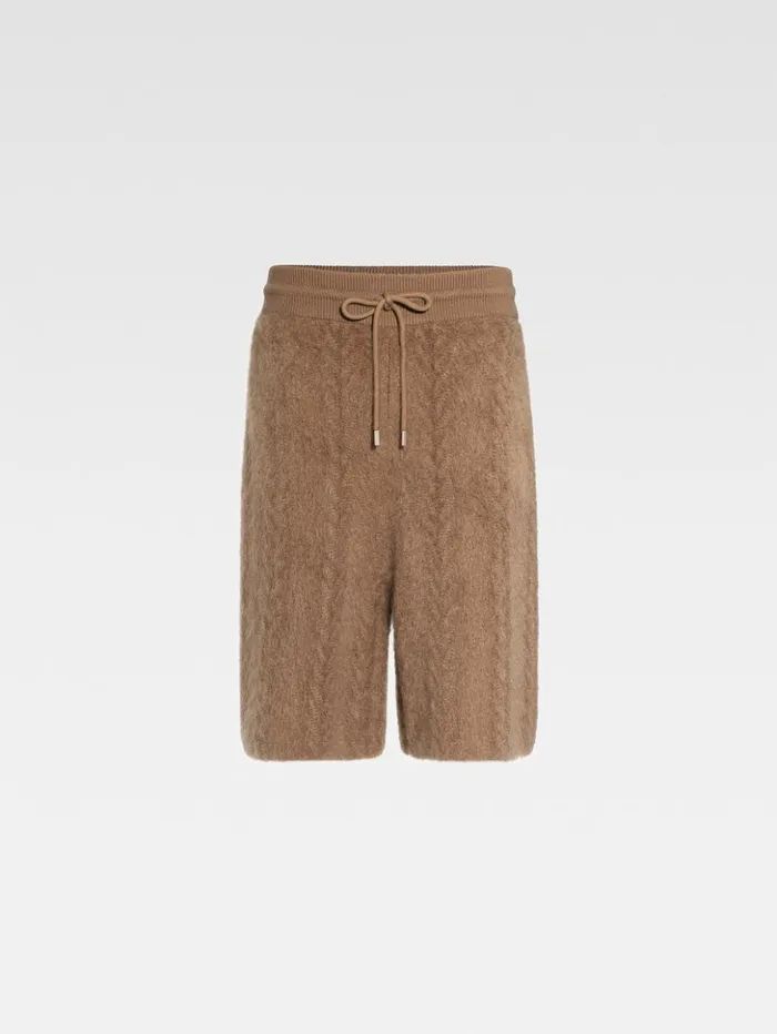 WomenMen Trousers and Shorts JACQUEMUS The Nuvola Shorts Camel