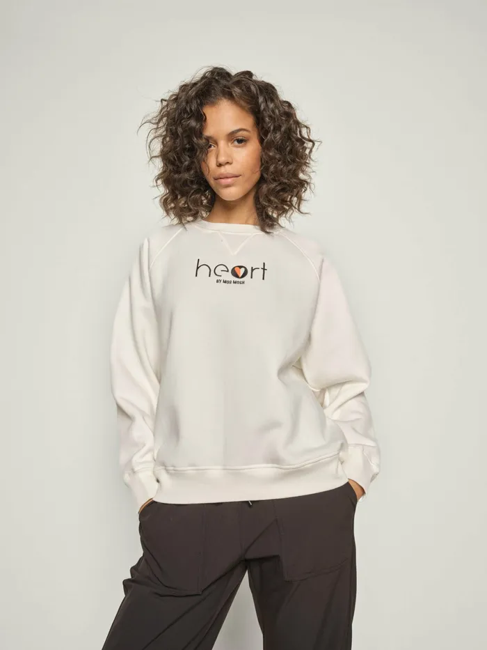 Women MMSedna Sweat Ecru HEART Sport MOS MOSH