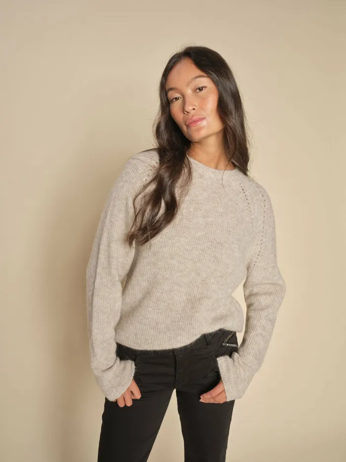Women MMTammy Thora Knit Feather Gray Knits MOS MOSH