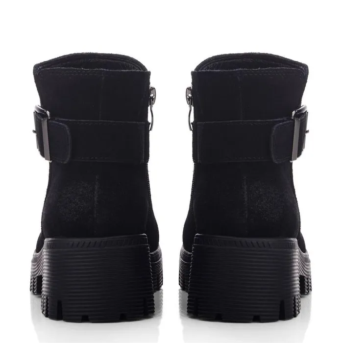 Women Moda In Pelle Black Boots Aevah Black Suede