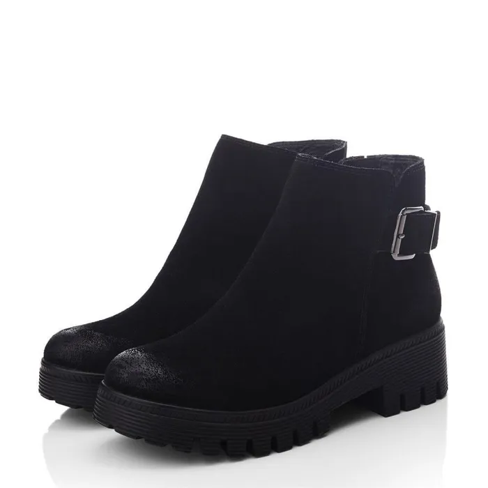 Women Moda In Pelle Black Boots Aevah Black Suede