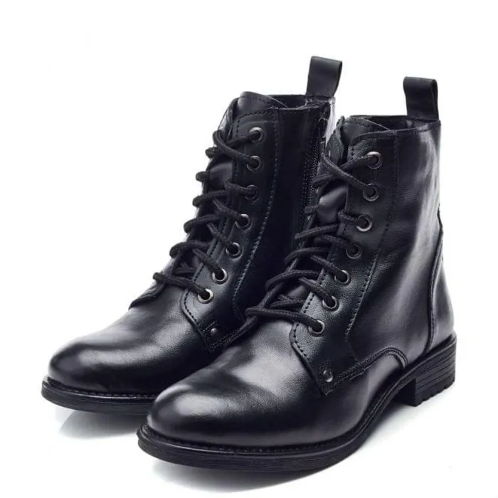Women Moda In Pelle Black Boots M By Moda Surestime Black Leather