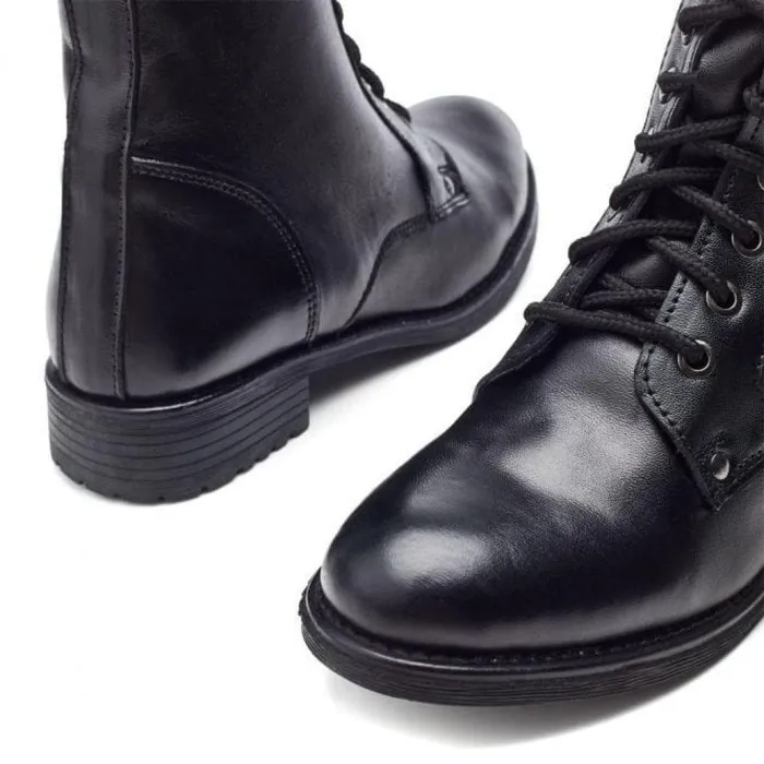 Women Moda In Pelle Black Boots M By Moda Surestime Black Leather